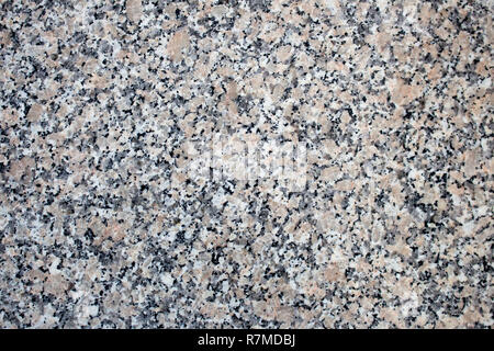 Macro of granite stone background. Black, gray and white colored granite texture. Stock Photo