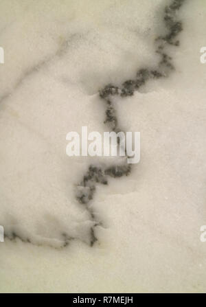 Top view of natural white with black pattern marble stone table top Stock Photo