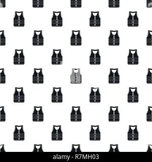 River canoe vest pattern seamless vector repeat geometric for any web design Stock Vector