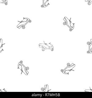 Grass cut truck icon. Outline illustration of grass cut truck vector icon for web design isolated on white background Stock Vector