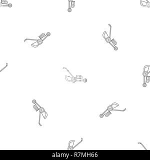 Petrol grass cut machine icon. Outline illustration of petrol grass cut machine vector icon for web design isolated on white background Stock Vector