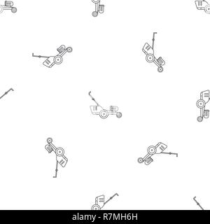 Grass cutter icon. Outline illustration of grass cutter vector icon for web design isolated on white background Stock Vector