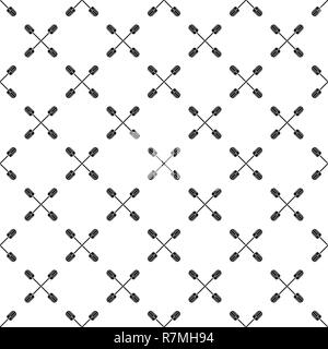 Cross paddle pattern seamless vector repeat geometric for any web design Stock Vector