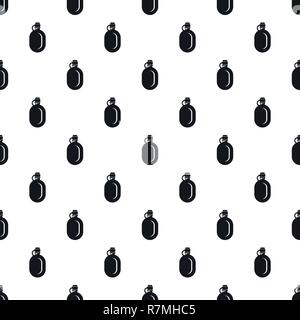 Metal water flask pattern seamless vector repeat geometric for any web design Stock Vector