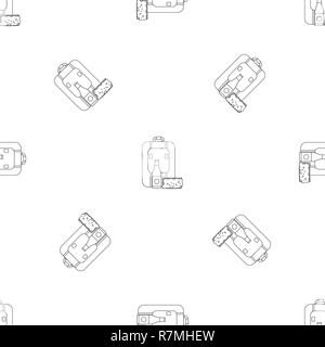 Travel bag lunch icon. Outline illustration of travel bag lunch vector icon for web design isolated on white background Stock Vector