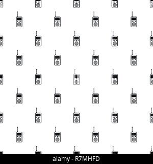 Talkie radio pattern seamless vector repeat geometric for any web design Stock Vector