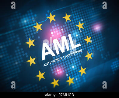 AML anti money laundering concept Stock Photo