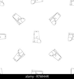 Lunch pack icon. Outline illustration of lunch pack vector icon for web design isolated on white background Stock Vector