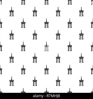 Portable radio pattern seamless vector repeat geometric for any web design Stock Vector