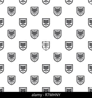 Commando badge pattern seamless vector repeat geometric for any web design Stock Vector