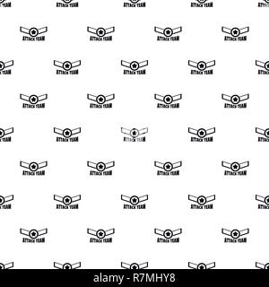 Attack star team pattern seamless vector repeat geometric for any web design Stock Vector