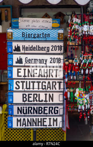 Heidelberg old town, souvenirs, souvenir shop, Stock Photo