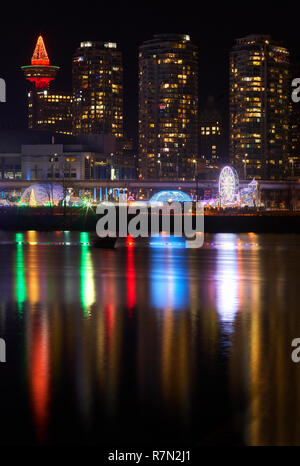 Robson Street at Christmas, Vancouver, British Columbia  