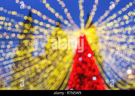 Christmas Tree Bokeh Stock Photo