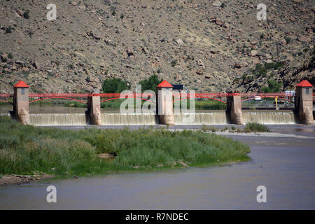 Roller Dam irrigation project Stock Photo