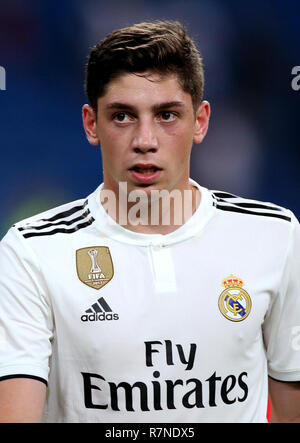 Spain - La Liga Santander 2018-2019 /  ( Real Madrid C.F. ) -  Santiago Federico Valverde Dipetta ' Federico Valverde ' Stock Photo