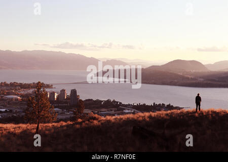 Knox Mountain park, Kelowna, British Columbia, Canada, Okanagan Valley Stock Photo