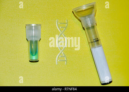 DNA Kit Set for Individual Use Stock Photo