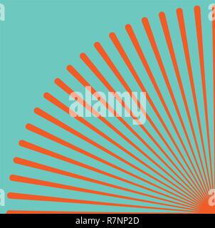 Converging lines from a corner spot Stock Vector