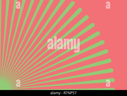 Converging lines from a corner spot Stock Vector