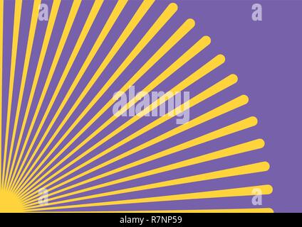 Converging lines from a corner spot Stock Vector