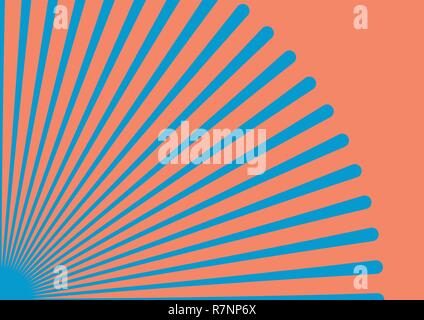 Converging lines from a corner spot Stock Vector