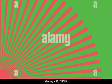 Converging lines from a corner spot Stock Vector