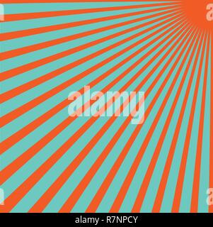 Converging lines from a corner spot Stock Vector
