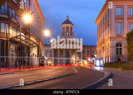 Brussels at night, Brussels, Belgium Stock Photo