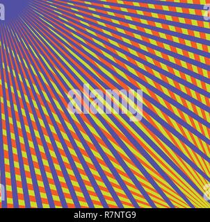 Converging lines from a corner spot Stock Vector