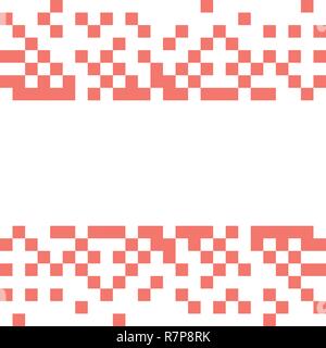 Stylish modern vector design in Living Coral color. Stock Vector