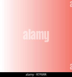 Simple vector gradient from White to Living Coral color. Stock Vector