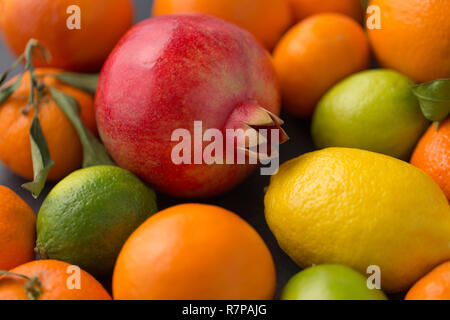 close up of citrus fruits Stock Photo