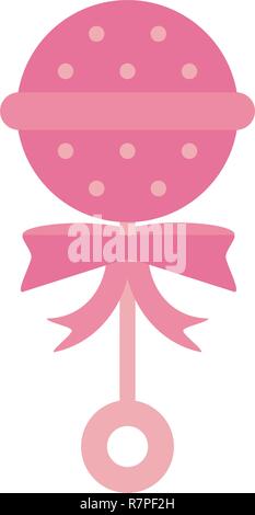 baby maraca symbol Stock Vector