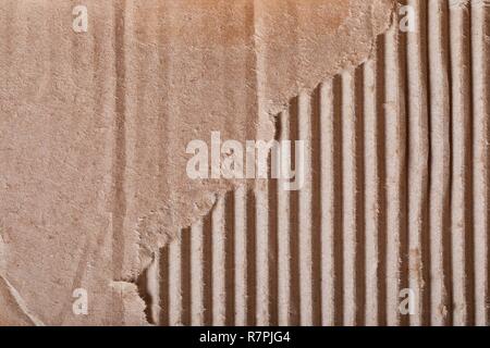 Torn piece of cardboard Stock Photo