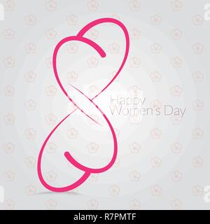 Vector templates design for women's day on 8th March Stock Vector