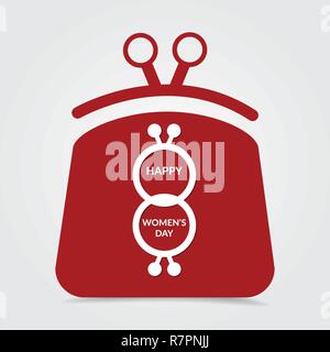 Vector templates design for women's day on 8th March Stock Vector