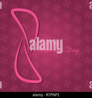 Vector templates design for women's day on 8th March Stock Vector