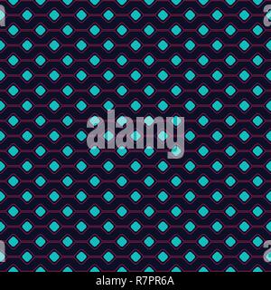 Geometric square shape vector seamless pattern Stock Vector