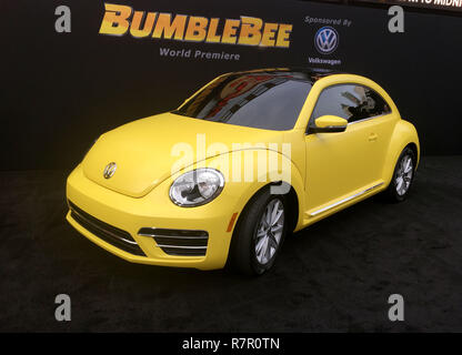 The Bug - Transformer on the carpet at the premiere of Paramount Pictures' 'Bumblebee' at the TCL Chinese Theatre on December 9, 2018 in Hollywood, California. Stock Photo