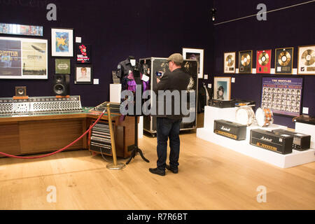 London UK. 11th December 2018. Unique Helios Centric Console used By Rock Music Legends, Led Zeppelin, Bob Marley, David Bowie, Eric Clapton, George Harrison, Rolling Stones, Paul Weller, Jimi Hendrix and other celebrity users. Credit: amer ghazzal/Alamy Live News Stock Photo