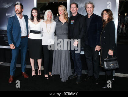 WESTWOOD, LOS ANGELES, CA, USA - DECEMBER 10: Scott Eastwood, Maggie Johnson, Graylen Spencer Eastwood, Alison Eastwood and Stacy Poitras arrive at the Los Angeles Premiere of Warner Bros. Pictures' 'The Mule' held at the Regency Village Theatre on December 10, 2018 in Westwood, Los Angeles, California, United States. (Photo by Image Press Agency) Stock Photo