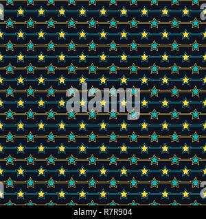 Geometric Star shape vector seamless pattern Stock Vector