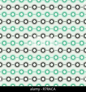 Alphabet letter O vector seamless pattern Stock Vector