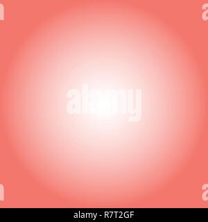 Simple vector design with circle gradient from Living Coral to White color. Stock Vector