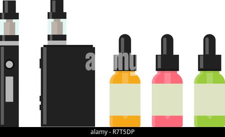 E liquid dropper bottle, vaper juice mockup, plastic flask. Eye serum  container, vapor glycerin vial, dripper blank design isolated template.  Electron Stock Vector Image & Art - Alamy