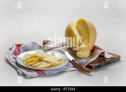 caciocavallo cheese slices Stock Photo
