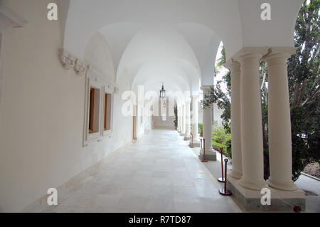 Italian courtyard of Livadia Palace, Livadiya, Yalta, Crimea, Ukraine Stock Photo