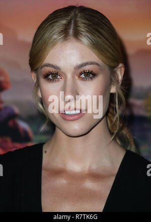 HOLLYWOOD, LOS ANGELES, CA, USA - NOVEMBER 28: Katherine McNamara at the Los Angeles Premiere Of Netflix's 'Mowgli: Legend Of The Jungle' held at ArcLight Cinema Hollywood on November 28, 2018 in Hollywood, Los Angeles, California, United States. (Photo by Xavier Collin/Image Press Agency) Stock Photo