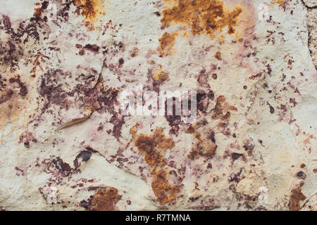 Rock layers - a colorful formations of rocks stacked over the hundreds years. Interesting background with fascinating texture. Stock Photo